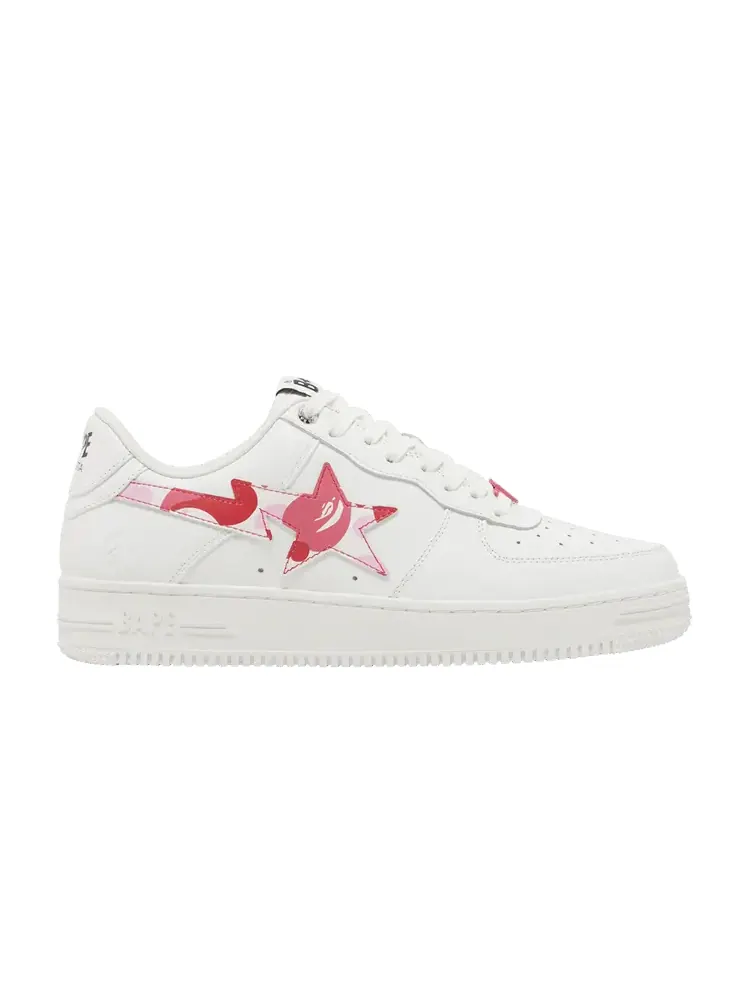 Кроссовки BAPE Bapesta 'ABC Camo - Pink' 2022 — изображение 1 из 9, белый/розовый
