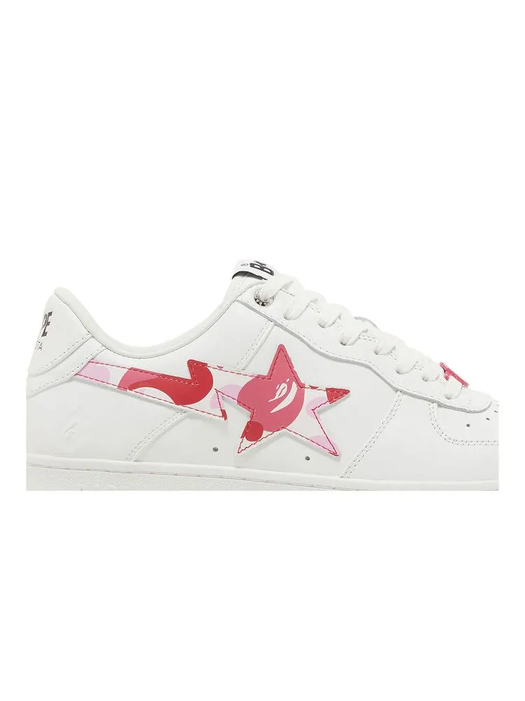 Кроссовки BAPE Bapesta 'ABC Camo - Pink' 2022 — изображение 3 из 9, белый/розовый