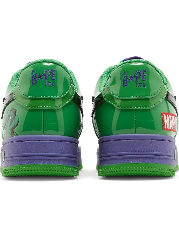 Кроссовки Marvel x Bapesta Hulk — изображение 6 из 8, зеленый