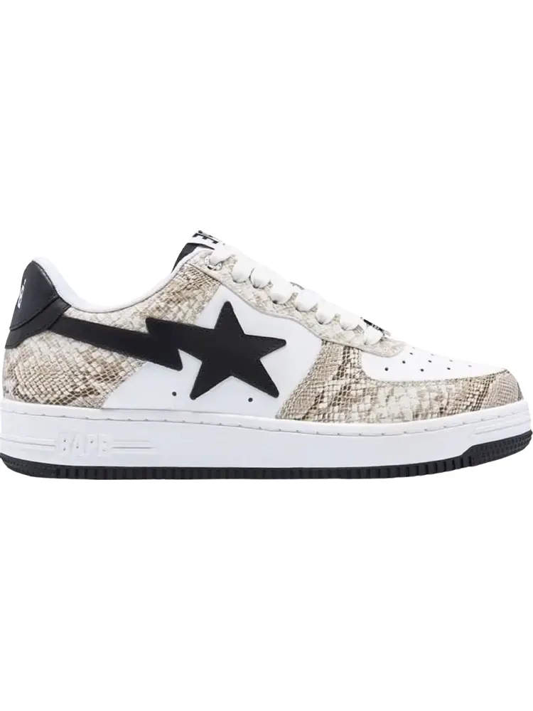 Кроссовки Bapesta Beige Snakeskin — изображение 1 из 1, загар