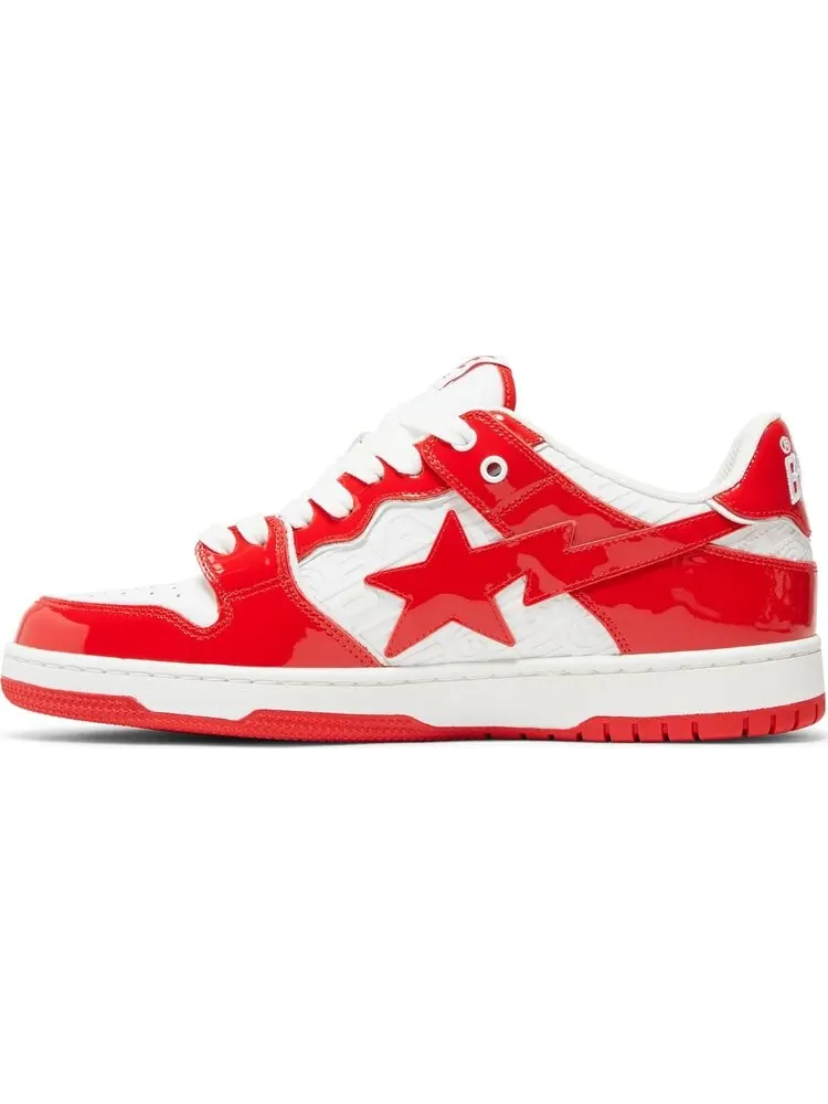 Кроссовки Sk8 Sta #5 'Luxury Sport Monogram - Red' — изображение 3 из 4, красный