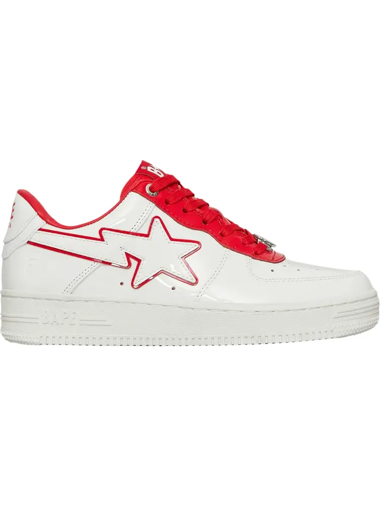 Кроссовки Bapesta #8 M1 White Red — изображение 1 из 1, белый