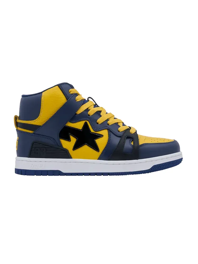 Кроссовки Bapesta 93 Hi 'Yellow Navy' — изображение 1 из 1, желтый темно-синий