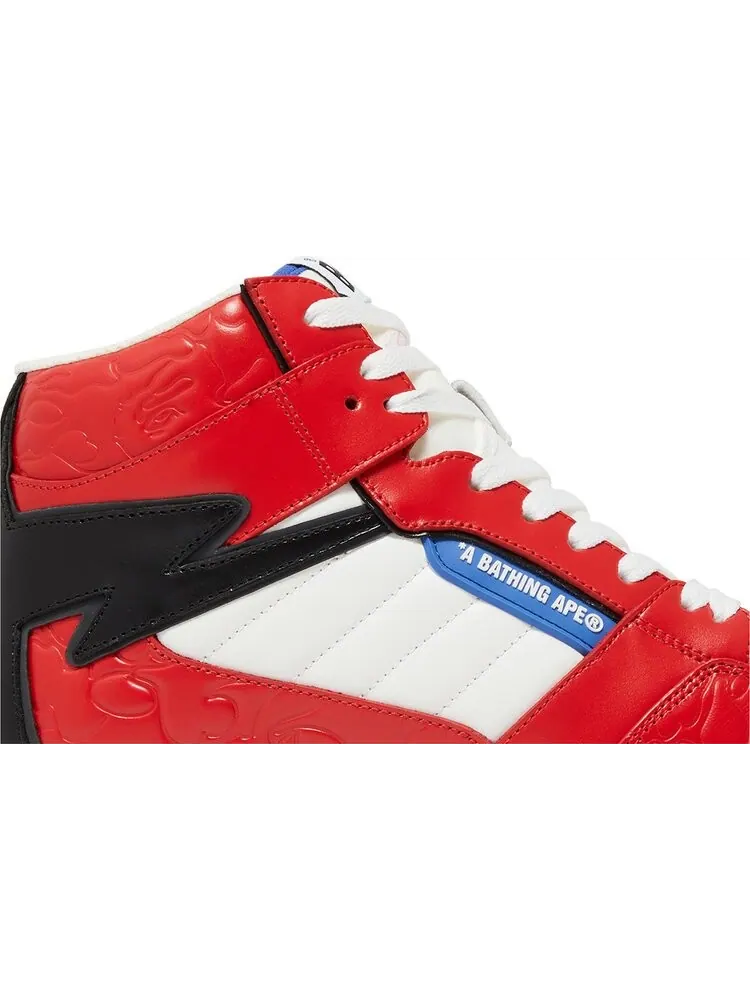 Кроссовки Bapesta 88 Mid #1 'Red' — изображение 2 из 4, красный