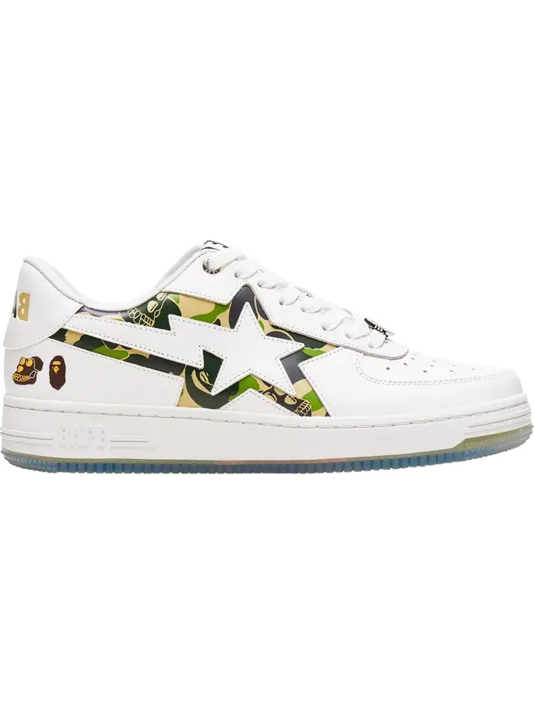Кроссовки Bored Ape Yacht Club x Wmns Bapesta 2 'White Green Camo' — изображение 1 из 1, белый