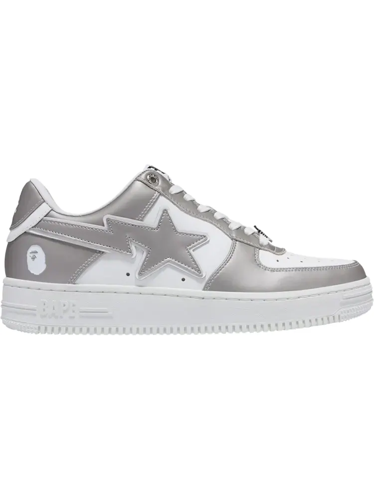 Кроссовки Bapesta #4 'Silver' — изображение 1 из 1, серебряный