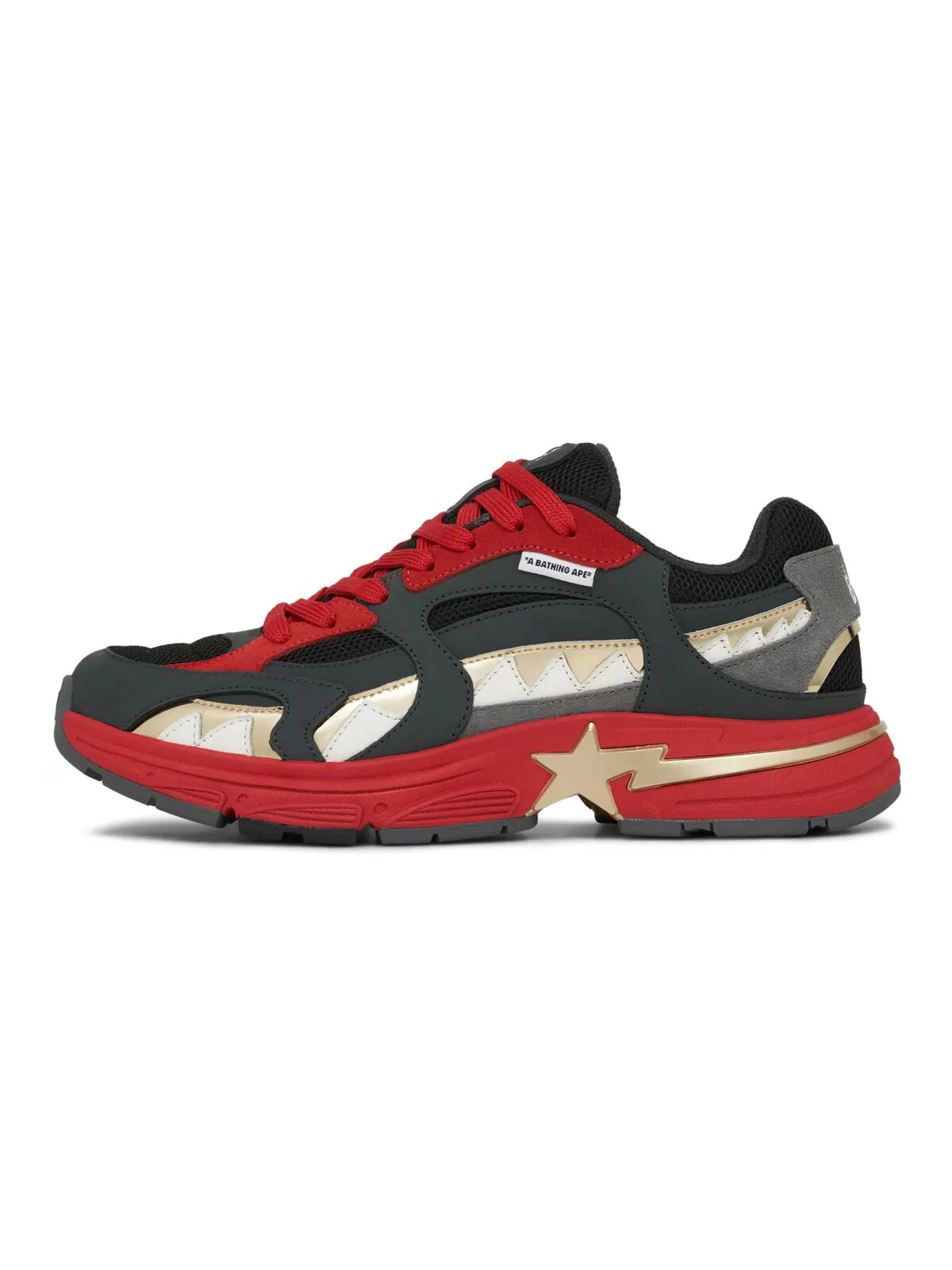 Кроссовки Bape Shark Sta M1 Country Pack - China — изображение 3 из 6, черный/красный