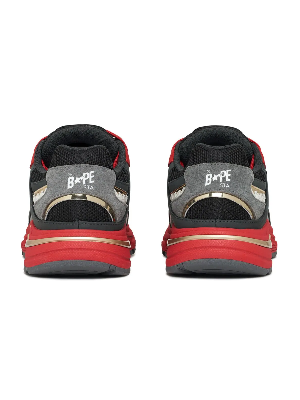 Кроссовки Bape Shark Sta M1 Country Pack - China — изображение 4 из 6, черный/красный