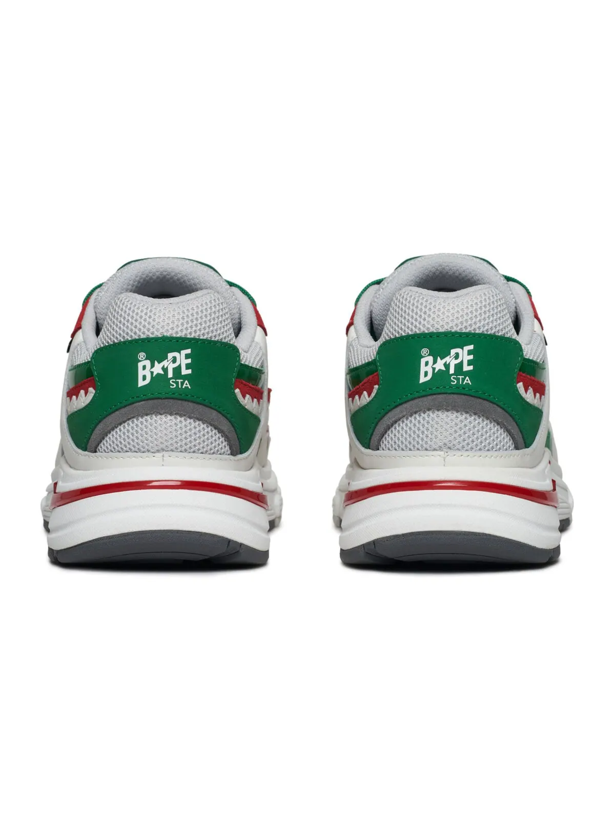 Кроссовки Bape Shark Sta M1 Country Pack - Italy — изображение 4 из 6, зеленый/белый/красный