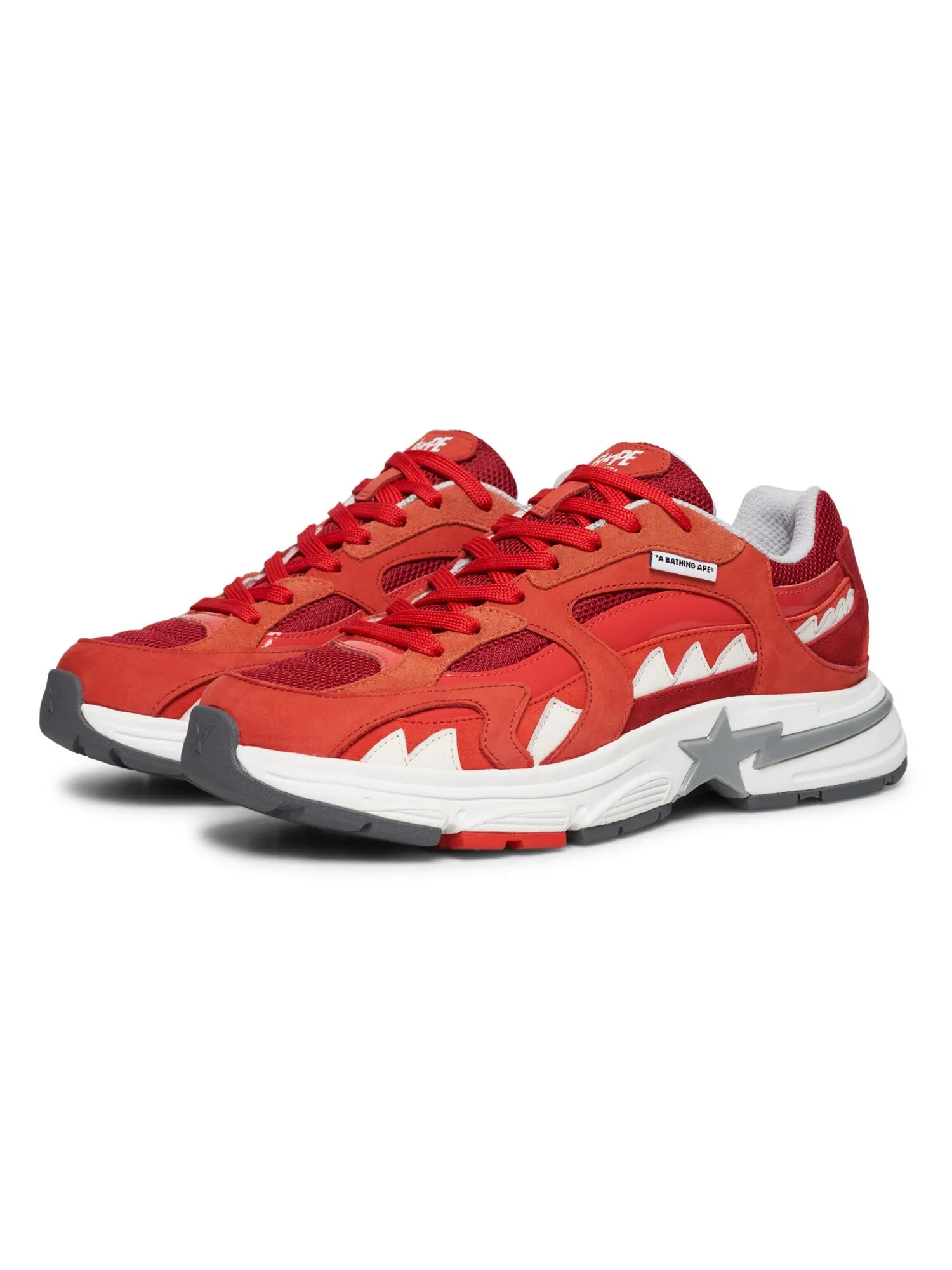 Кроссовки Bape Shark Sta M1 Country Pack - Korea — изображение 2 из 6, красный