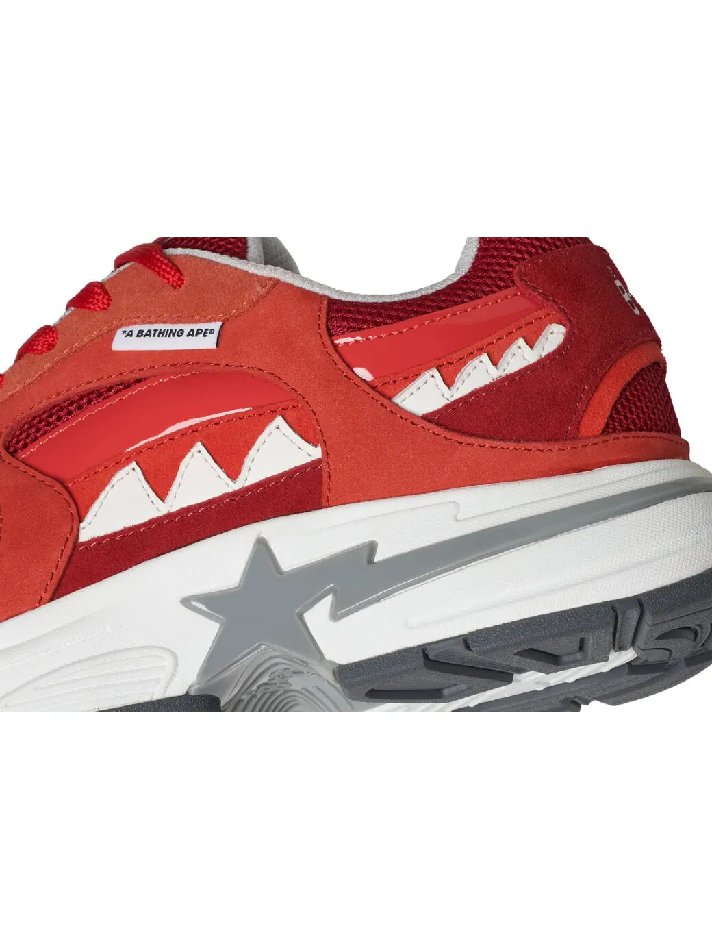 Кроссовки Bape Shark Sta M1 Country Pack - Korea — изображение 6 из 6, красный