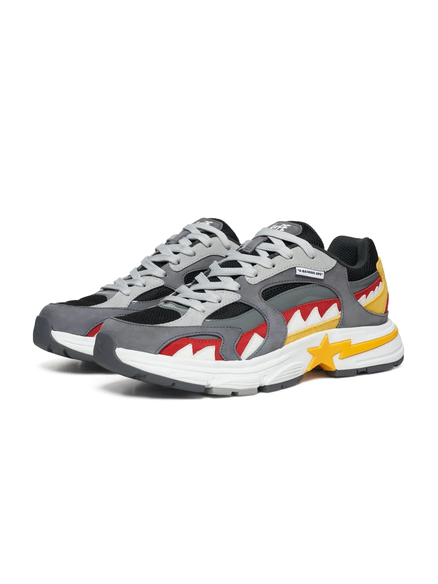 Кроссовки Bape Shark Sta M1 Country Pack - Malaysia — изображение 2 из 6, серый
