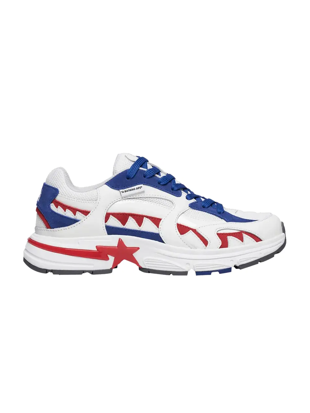 Кроссовки Bape Shark Sta M1 Country Pack - United Kingdom — изображение 1 из 2, белый/красный/синий