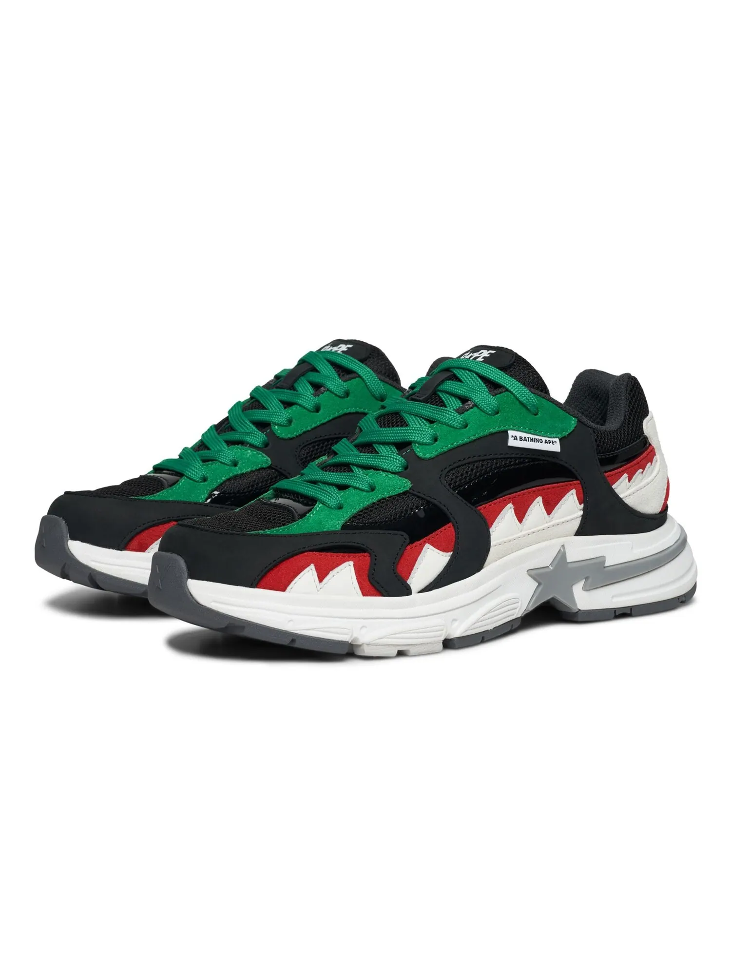 Кроссовки Bape Shark Sta M1 Country Pack - United Arab Emirates — изображение 2 из 6, черный/зеленый/красный