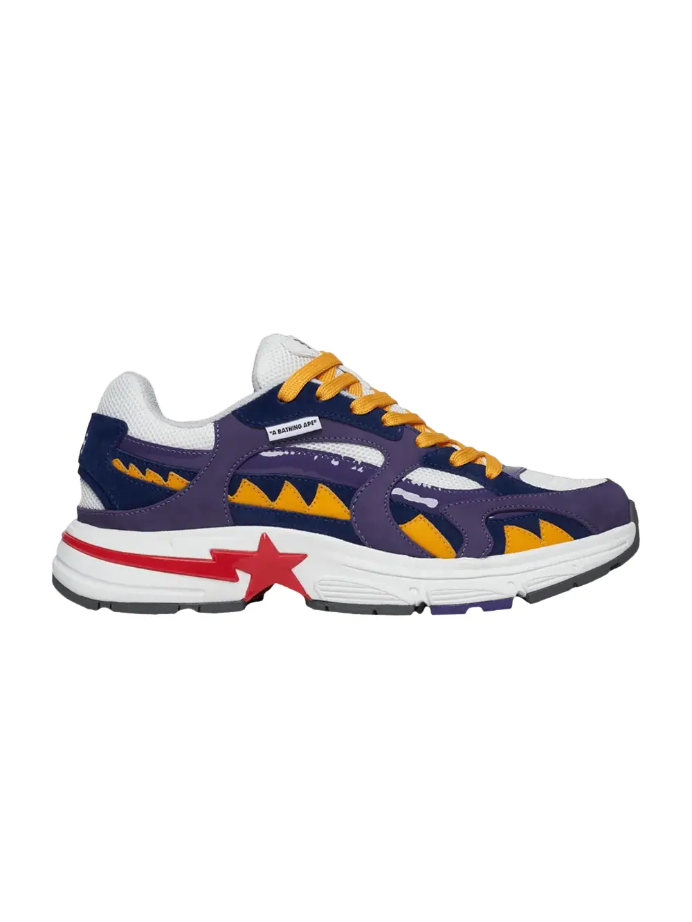 Кроссовки Bape Shark Sta M1 Country Pack - United States — изображение 1 из 5, фиолетовый