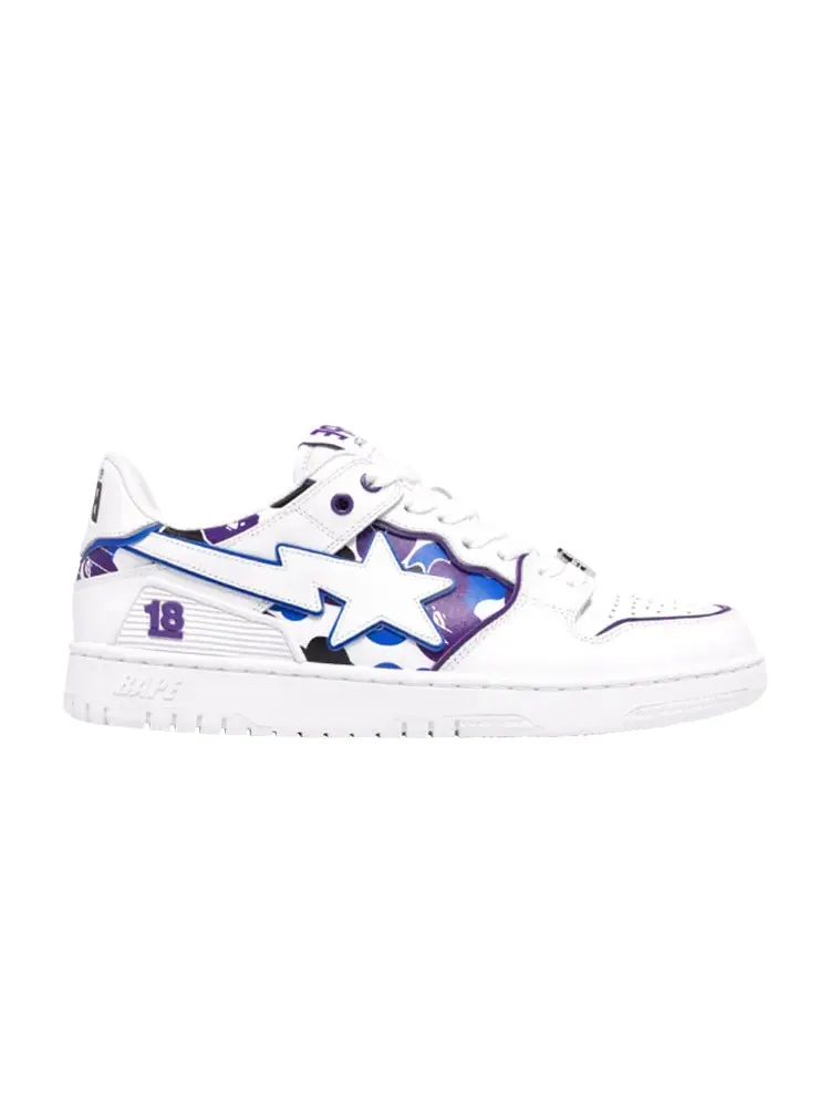 Кроссовки BAPE Sk8 Sta — изображение 1 из 1, белый