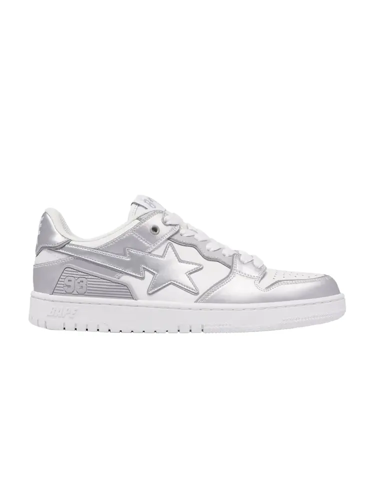 Кроссовки BAPE Sk8 Sta #4 — изображение 1 из 1, серебряный