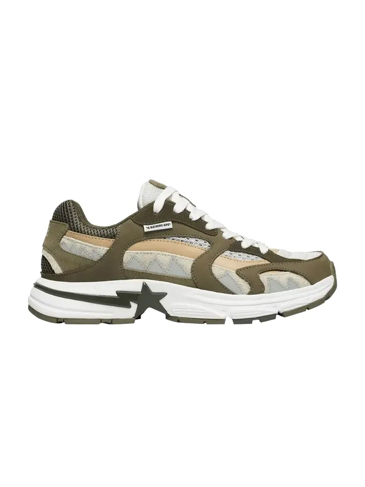 Кроссовки BAPE Shark Sta #2 M2 Olive Drab — изображение 1 из 1, оливковый