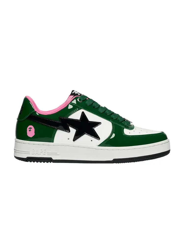 Кроссовки BAPE Bapesta #1 M2 Green Pink — изображение 1 из 1, зеленый розовый