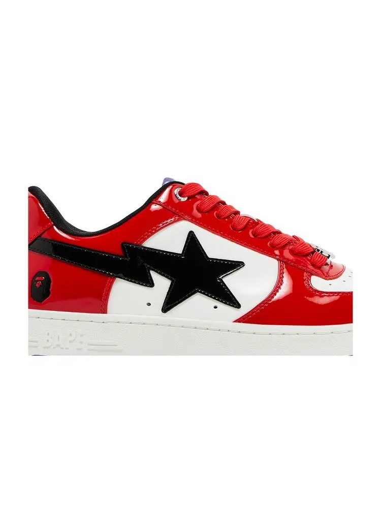 Кроссовки BAPE Bapesta #1 M2 Red Black — изображение 2 из 6, красный черный
