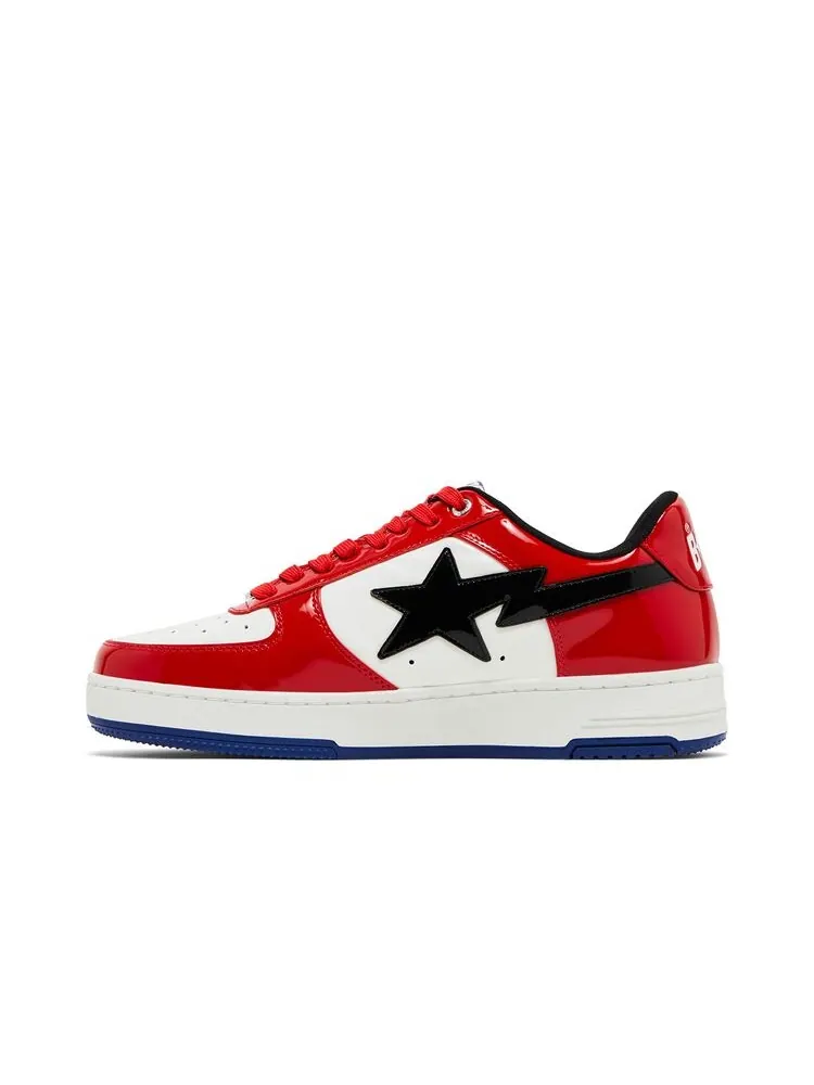 Кроссовки BAPE Bapesta #1 M2 Red Black — изображение 3 из 6, красный черный