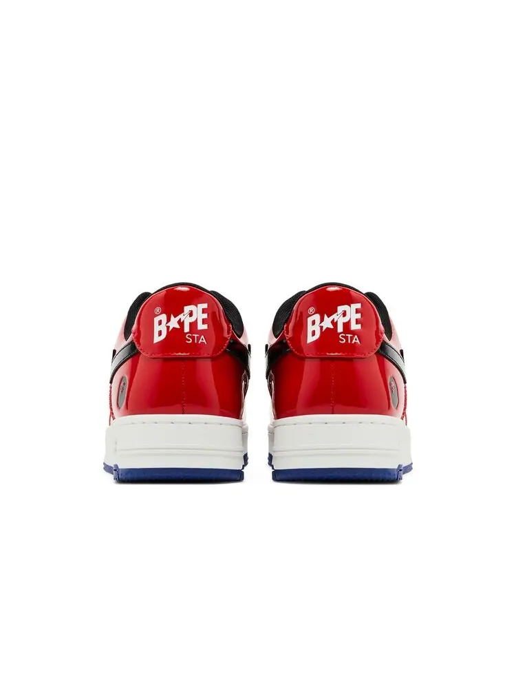 Кроссовки BAPE Bapesta #1 M2 Red Black — изображение 6 из 6, красный черный