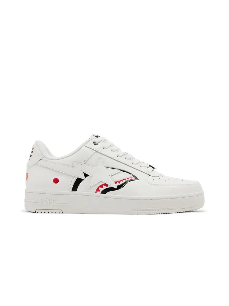 Кроссовки BAPE Bapesta Shark M2 White — изображение 1 из 8, белый