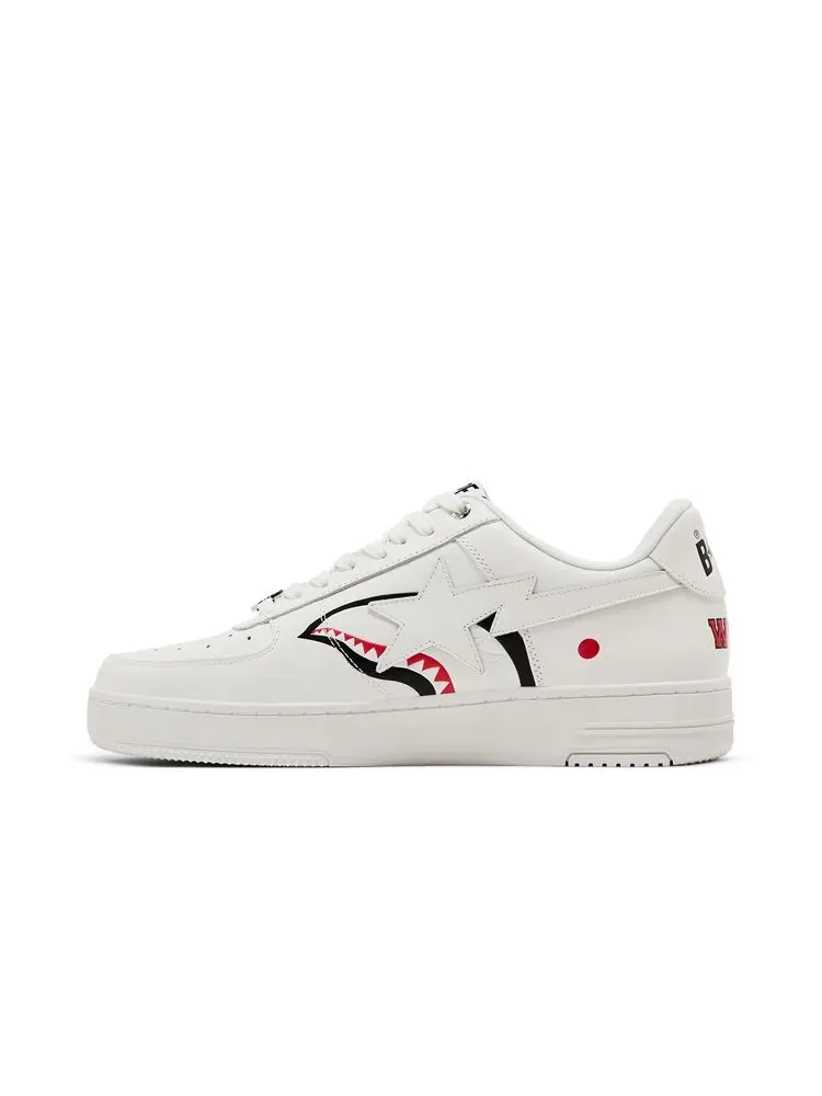 Кроссовки BAPE Bapesta Shark M2 White — изображение 3 из 8, белый