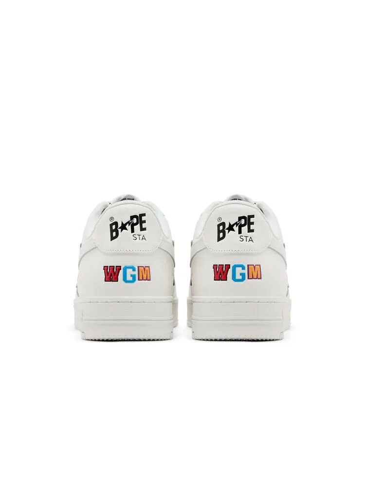 Кроссовки BAPE Bapesta Shark M2 White — изображение 6 из 8, белый