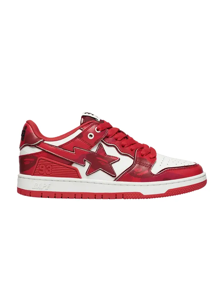 Кроссовки BAPE Sk8 Sta #1 M2 Red — изображение 1 из 1, красный