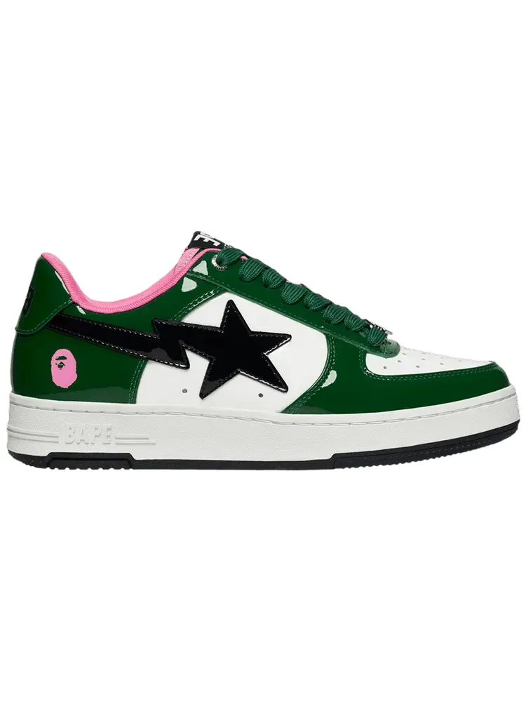 Кроссовки BAPE Wmns Bapesta #1 'Green Pink' — изображение 1 из 1, зеленый розовый