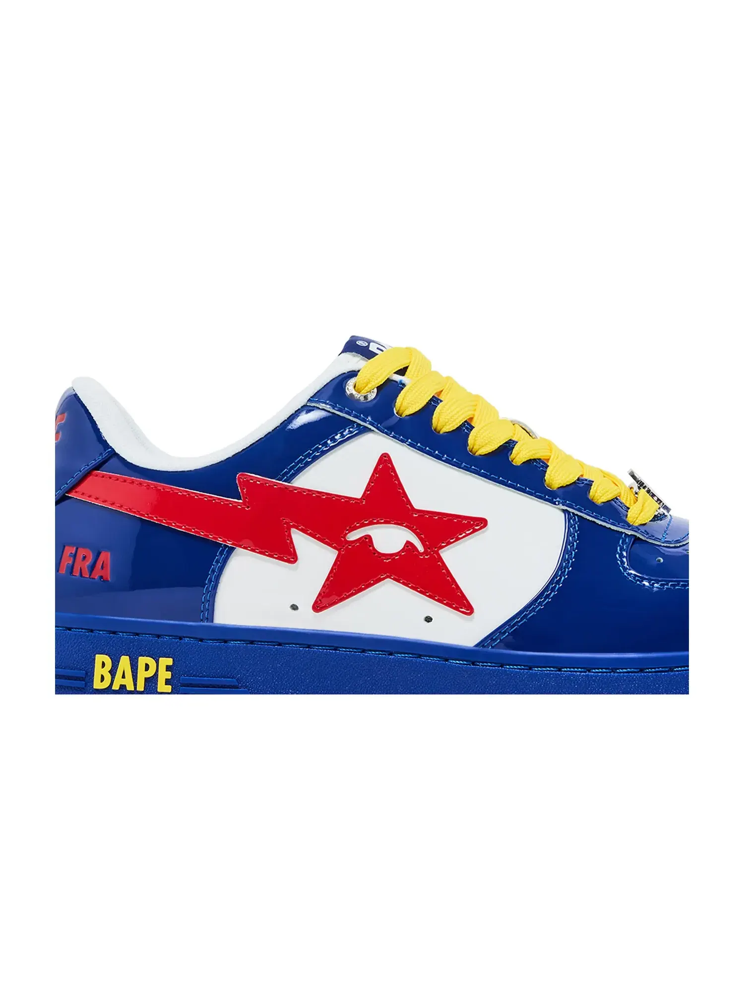 Кроссовки KidSuper x Bape Sta — изображение 2 из 8, синий/белый/желтый