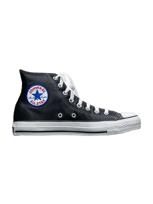 Кроссовки Converse Chuck Taylor All Star Leather Hi 'Black' — изображение 1 из 1, черный