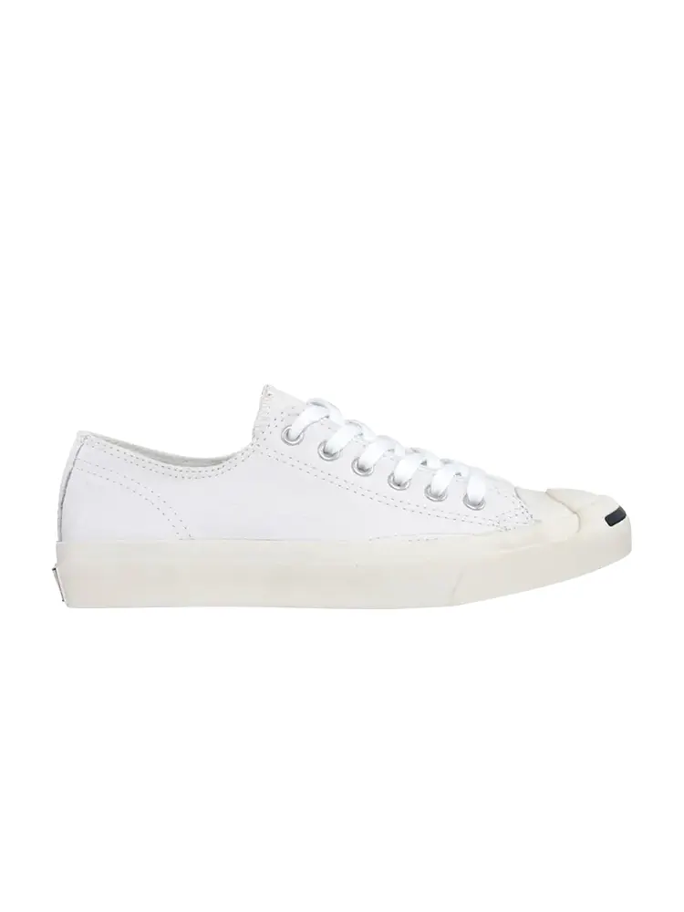 Кроссовки Converse Jack Purcell Leather Ox 'Vintage' — изображение 1 из 1, белый