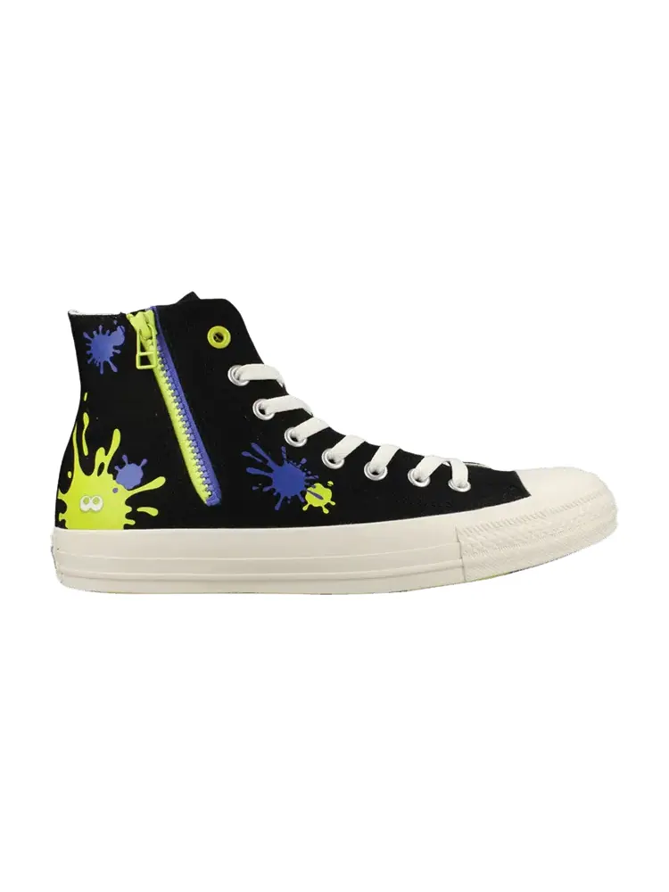 Кроссовки Converse Splatoon 3 x Chuck Taylor All Star Zip High 'Ink Splatter' — изображение 1 из 1, черный