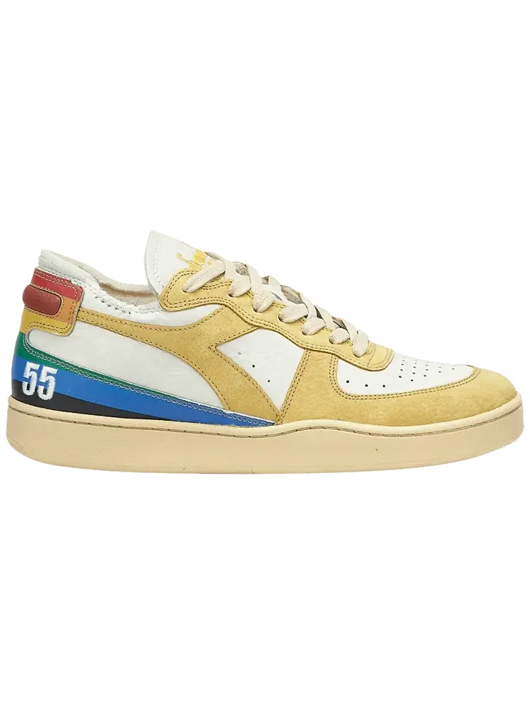 Кроссовки Diadora Mi Basket Row Cut 'Denver 55' — изображение 1 из 1, белый