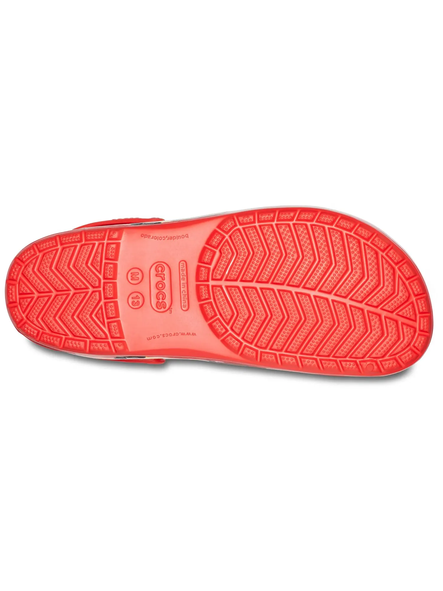 Сабо Crocs Classic Clog «Тачки» Молния Маккуин — изображение 4 из 7, красный