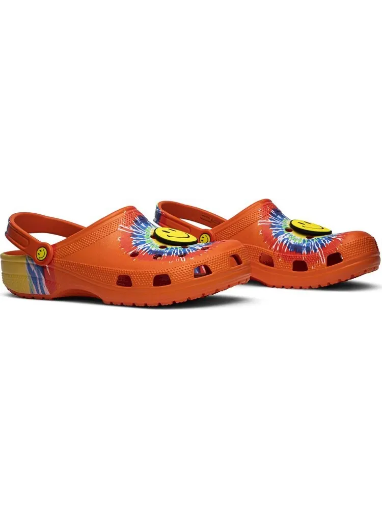 Кроссовки Chinatown Market x Clog Tie Dye Smiley — изображение 8 из 8, мульти