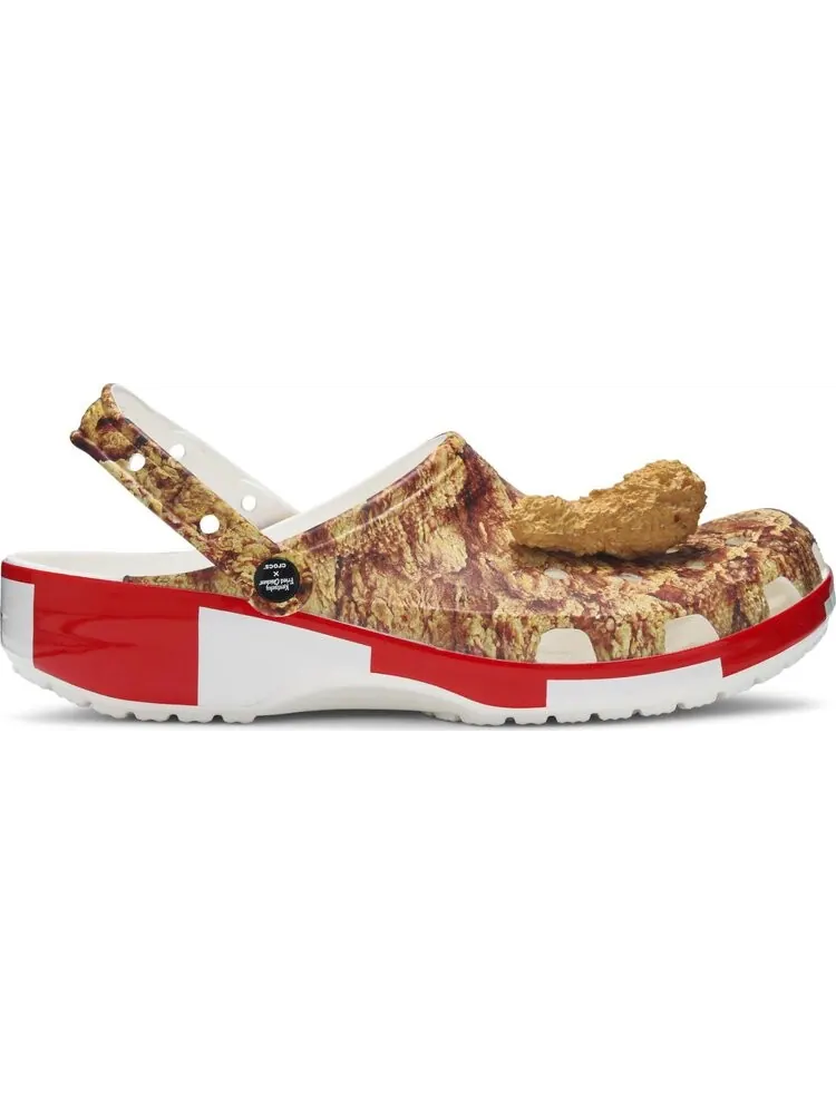 Кроссовки KFC x Classic Clog Fried Chicken Print — изображение 1 из 8, коричневый