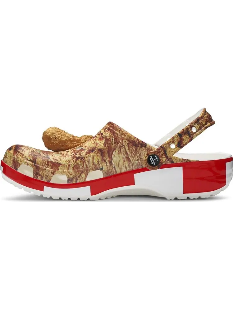 Кроссовки KFC x Classic Clog Fried Chicken Print — изображение 3 из 8, коричневый