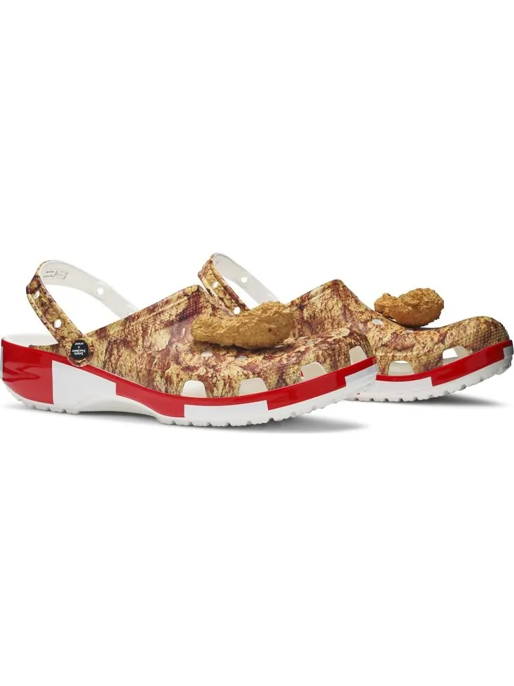 Кроссовки KFC x Classic Clog Fried Chicken Print — изображение 8 из 8, коричневый
