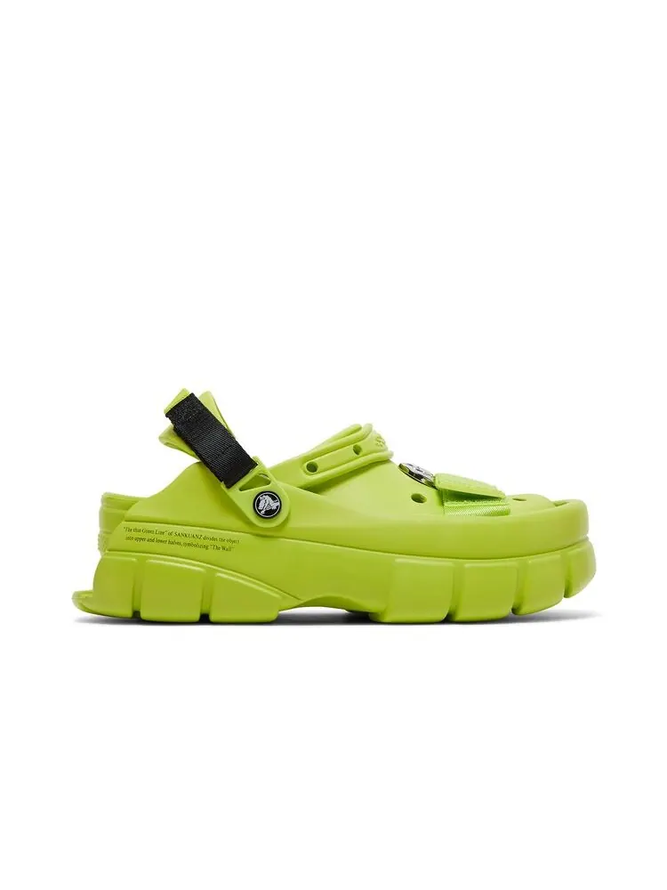 Кроссовки Crocs Sankuanz x Clog Lime Punch — изображение 1 из 6, зеленый