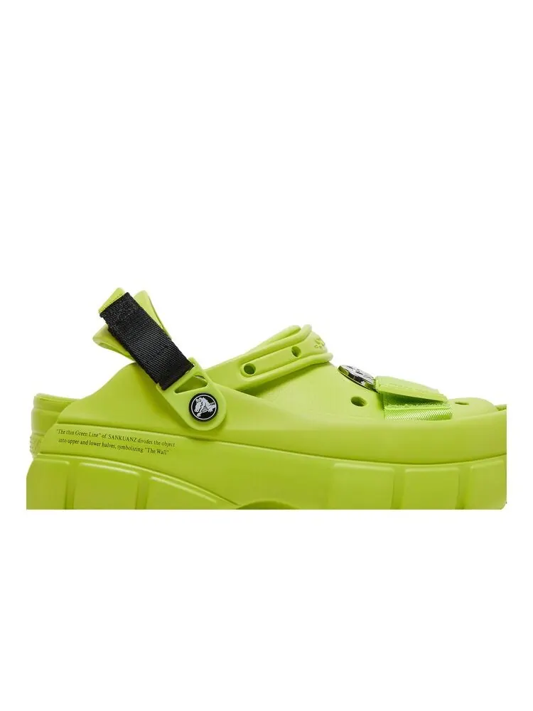 Кроссовки Crocs Sankuanz x Clog Lime Punch — изображение 2 из 6, зеленый