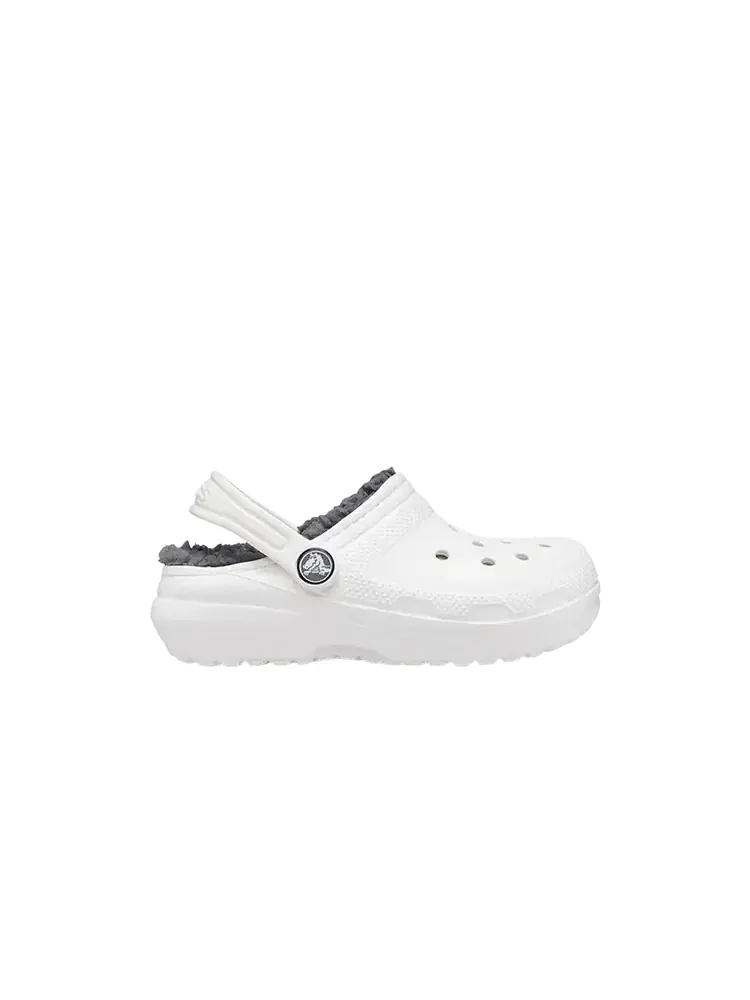 Сабо Crocs Classic Lined Clog Toddler — изображение 1 из 1, белый серый