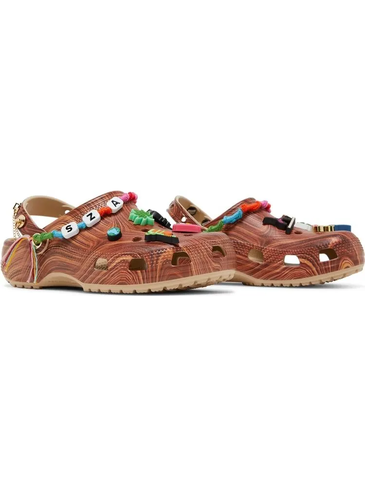 Кроссовки SZA x Wmns Classic Clog Woodgrain — изображение 8 из 8, коричневый