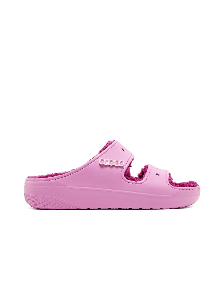 Сандалии Crocs Saweetie x Classic Cozzzy Sandal Taffy Pink — изображение 1 из 6, розовый