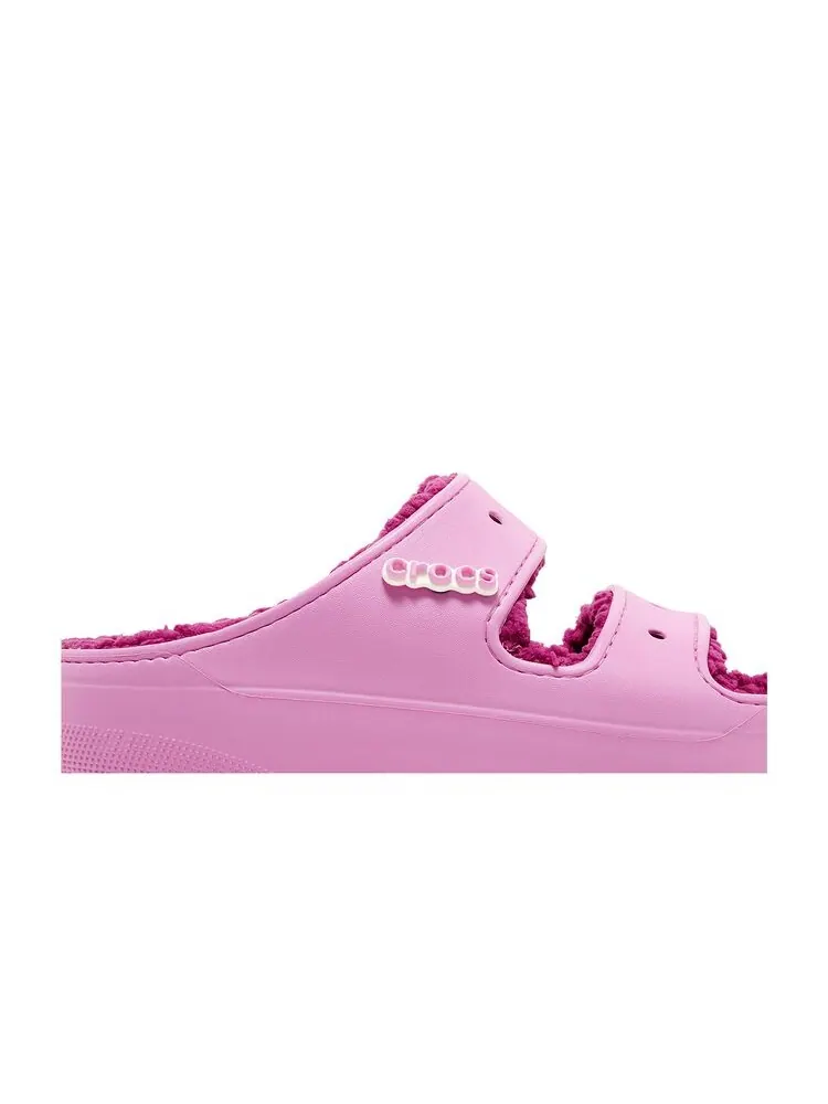 Сандалии Crocs Saweetie x Classic Cozzzy Sandal Taffy Pink — изображение 2 из 6, розовый