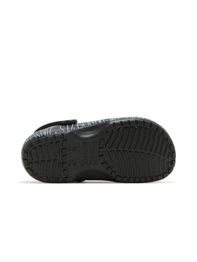 Кроссовки Crocs Ron English x Classic Clog Kids Party Animals - Zebra Black — изображение 4 из 6, черный