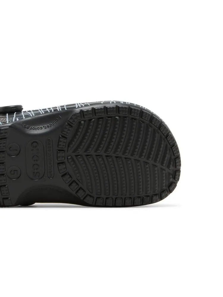 Кроссовки Crocs Ron English x Classic Clog Kids Party Animals - Zebra Black — изображение 5 из 6, черный