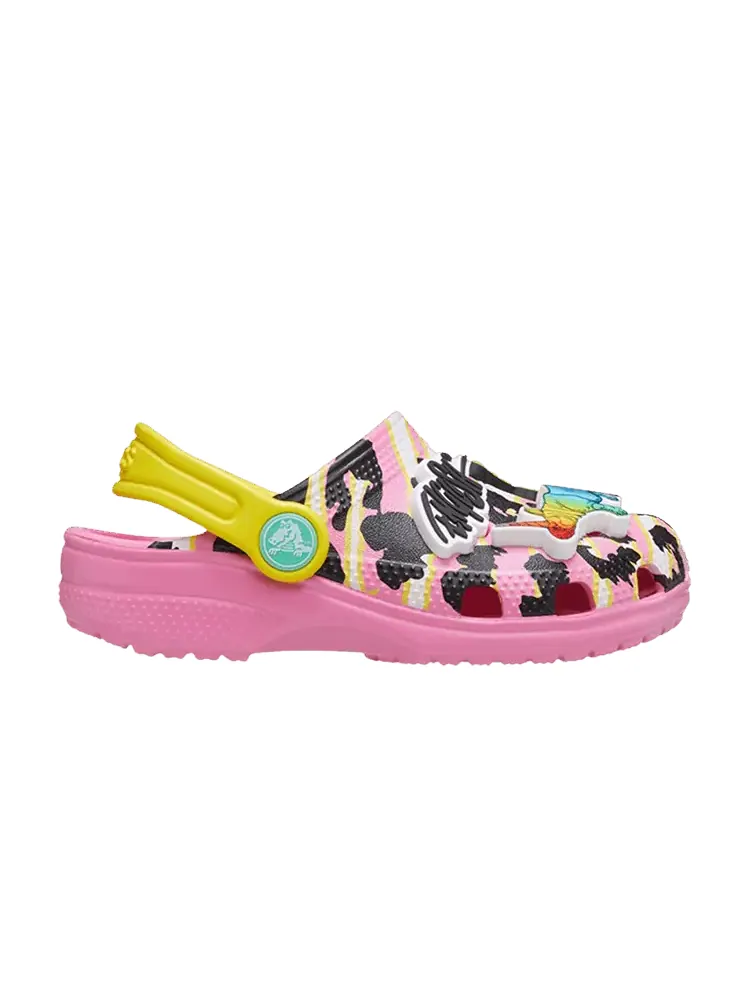 Кроссовки Crocs Ron English x Classic Clog Kids Party Animals - Pink Lemonade